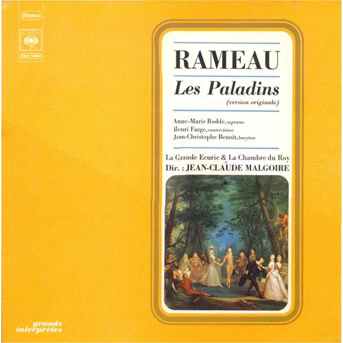 Jean Philippe Rameau Les Paladins Version Originale C B S CBS76065