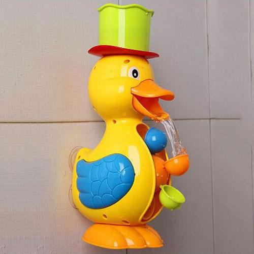 Jouets de bain pour enfant canard mignon roue à eau dauphin robinet