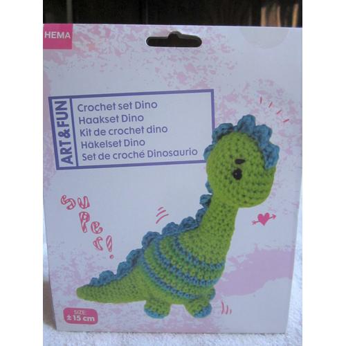 Kit Complet Crochet Dino Set Laine Dinosaure Crochet Ouate Mode D