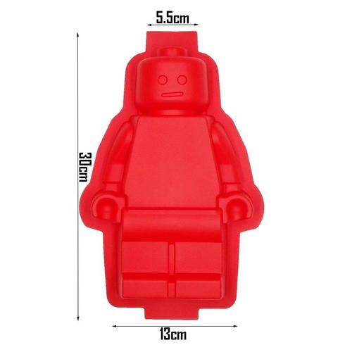 Lego moule Silicone Mini figurine Robot Outils de gâteau en forme de