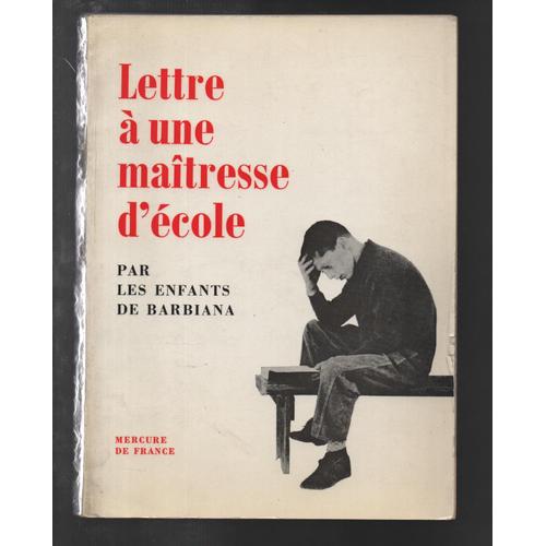 Lettre à une maîtresse d école par les enfants de Barbiana Rakuten