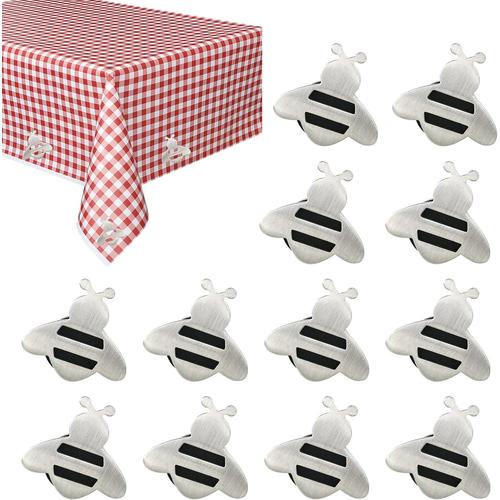 Lot de 12 poids de nappe magnétiques pour l extérieur en forme d