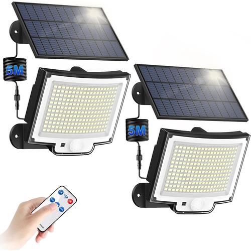 Lot De Lampes Solaires D Ext Rieur Avec D Tecteur De Mouvement