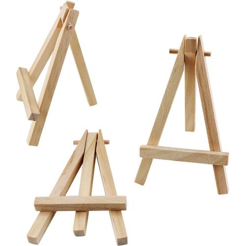 Lot De Mini Chevalets De Pr Sentation En Bois Naturel Cm Pour