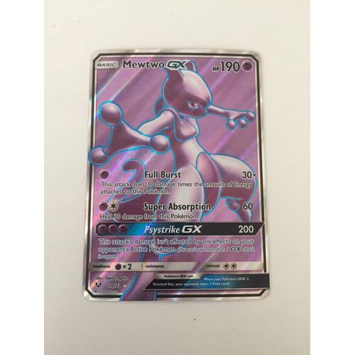 Mewtwo Gx Shining Legends Full Art Ultra Rare Carte Pokemon En