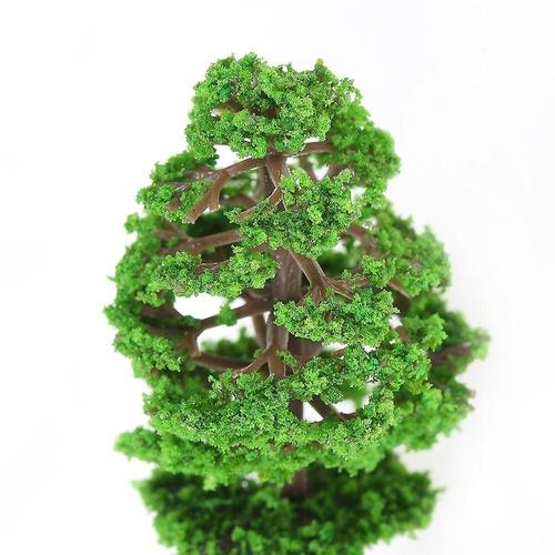 Mini arbres verts en plastique 60 pièces modèles architecturaux