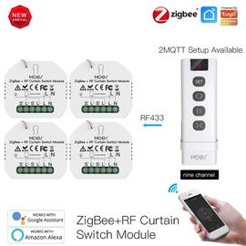 Moes ZigBee Interrupteur Intelligent Pour Volets Roulant Module Pour