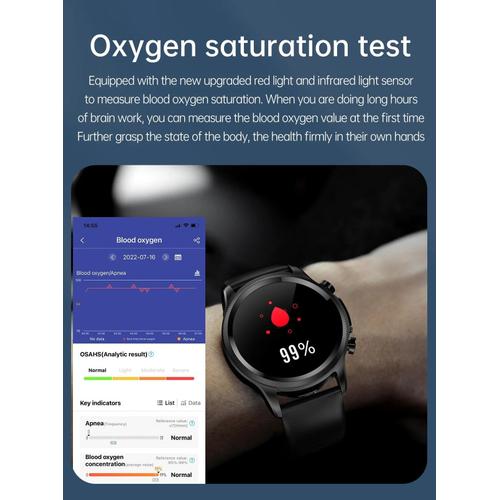 Montre Intelligente Ecg Smartwatch Glyc Mie Glucose Dans Le Sang Sucre