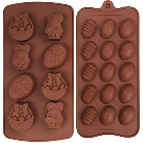 Moules Chocolat De Paques En Silicone Pi Ces En Forme De Panier