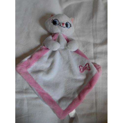 NICOTOY Peluche Disney Doudou Chat Marie Blancs Noeud Brode Rose Simba