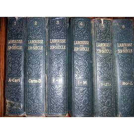 Larousse du XX e siècle en 6 volumes Livre ancien Rakuten