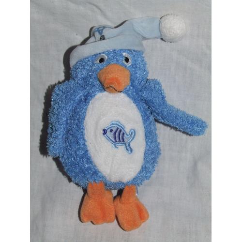 Pingouin Gipsy Doudou Bleu Oiseau Igloonous Peluche De Cm Rakuten