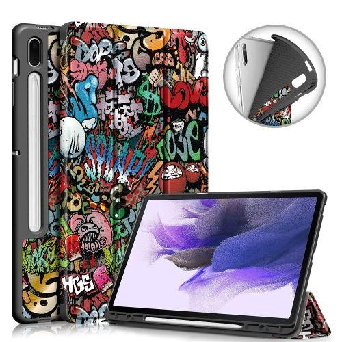 Pour Samsung Galaxy Tab S Fe Pouces Peint Etui En Cuir Pour