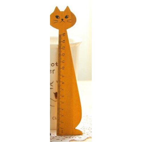 R Gle Droite Chat En Bois Outils Kawaii Papeterie Dessin Anim