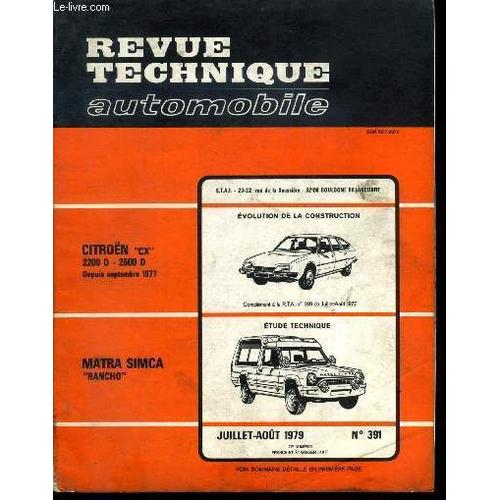 Revue Technique Automobile N Citro N Cx D D Depuis