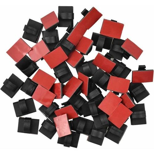 Serre Cable Plastique Noir 50pcs Clips Cable Adhesif Cable Management