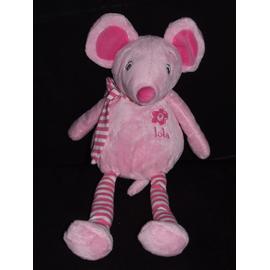 Souris Rose Arthur Et Lola Doudou Bebisol Peluche De Cm Rakuten