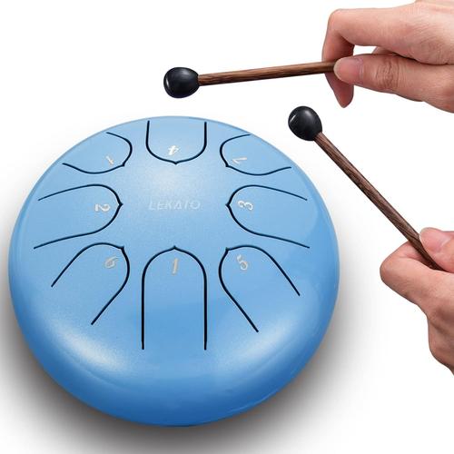 Steel Tongue Drum Pouces Tons Tambour Handpan Mini Drum Pour