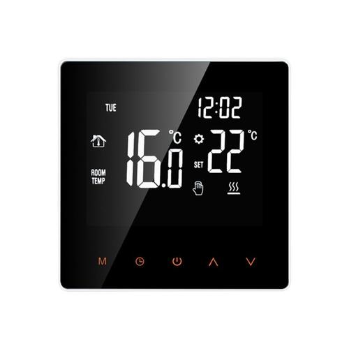 Thermostat intelligent WiFi Tuya avec écran tactile LCD pour chauffage