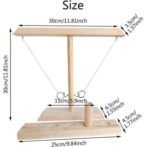 Xcajeu De Lancer D Anneaux En Bois Pour Acultes Et Enfants Jeu De