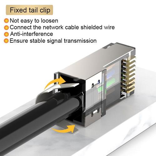 Xintylink Connecteur CAT8 CAT7 rj45 50U CATSnapends câble ethernet