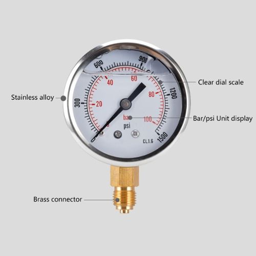 Régulateur de pression avec manomètre et vanne d'air 1/4 STANLEY