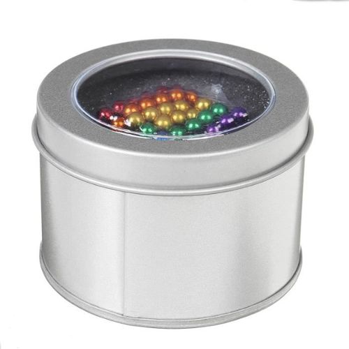 Acheter 5mm 125 pièces 5 couleurs boules magnétiques aimants jouet de  bureau Sculpture magnétique Backyballs cadeau pour