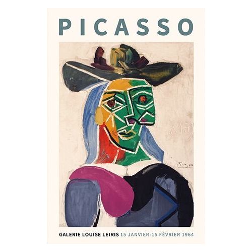 Imprimé Chat Animal Ligne Dessin Pablo Picasso Affiche Décoration Murale 