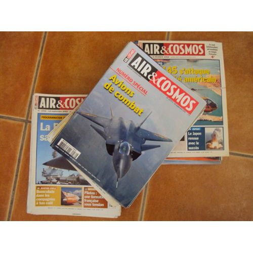 La lune... Aviation 1960's# Lot de revues Air et Cosmos Concorde Objectif 