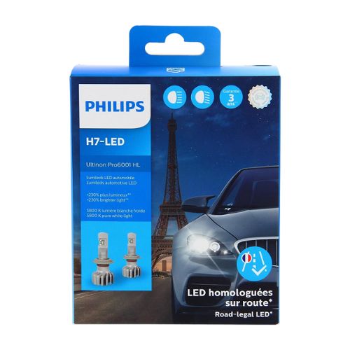 2 Ampoules Philips H4 BlueVision ultra 60/55W Neuves - Équipement auto