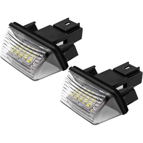 2 x LED Feux plaque d'immatriculation eclairage pour Peugeot 206 207 308  407 306 Citroen - Cdiscount Auto