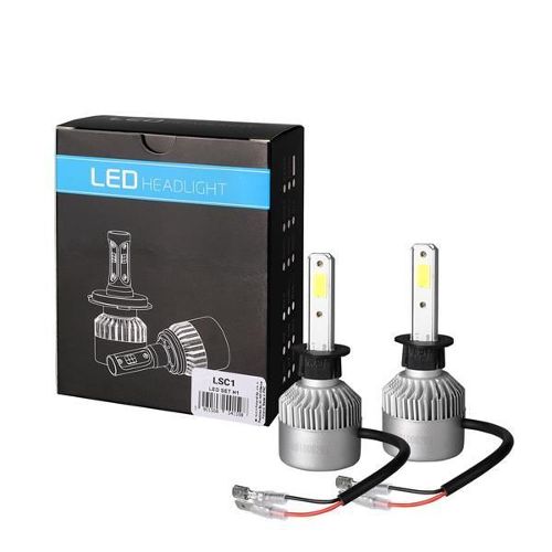 Lot de 4 LED H1 LED 12V 6000K Blanc 55W LED Voiture Brouillard Lampe  Conduite Lumières LED Phare Ampoule