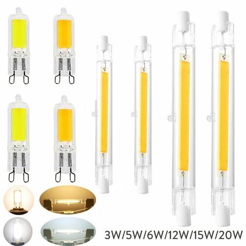 Ampoule LED R7S 78mm 15W Blanc Chaud 3000K, 1500LM, Équivalent Lampe  Halogène J78 150W, Dimmable, 360 Degrés Linéaire Ampoule 15W R7S 78mm Slim  COB