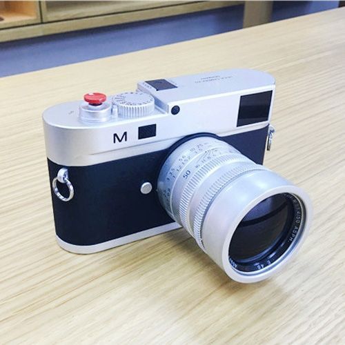 vhbw Bouton de déclencheur Compatible avec Leica M Type 240 M-Monochrom Pression Ergonomique M-P Appareil Photo métal Argent 