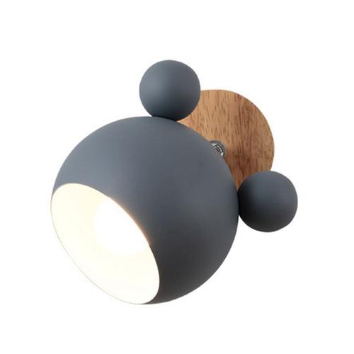 Led Applique Mural Interieur Noir 30cm Wowatt Enfant Lampe Murale