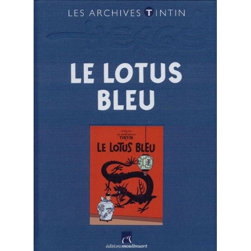 Tintin sortant de la Potiche , Hergé Le Lotus Bleu Objet du Mythe -  ie BD Librairie BD à Paris
