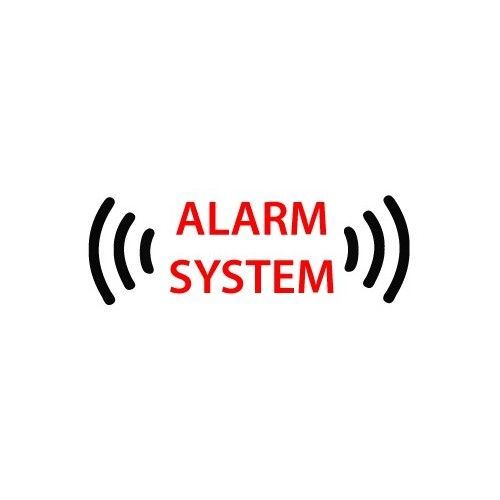 Autocollant Alarme Maison - Alarme Sécurité, Lot de 14