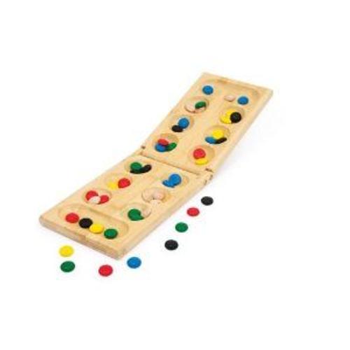 Jeu D'Awalé Traditionnel Africain - Bois Massif Sculpté Fait Main - 41 Cm - Avec Graines