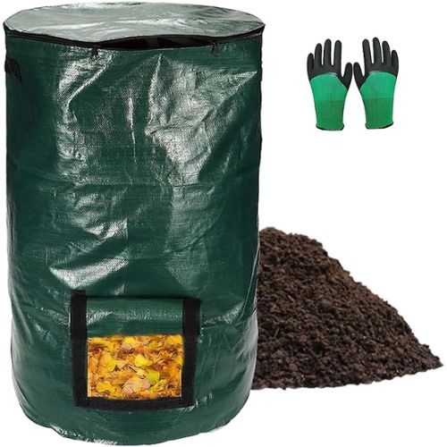 Composteur, bac, poubelle à compost de cuisine - 5 L - Inox - Linxor