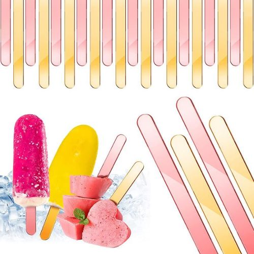 100 bâtons de glace colorés - bâtonnets pour jeux et bricolage