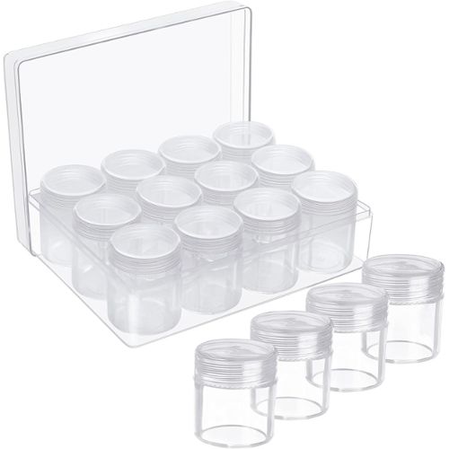 Lot de 3 boîtes de rangement en plastique transparent 27L renforcées avec  couvercle clipsable CLIP'N