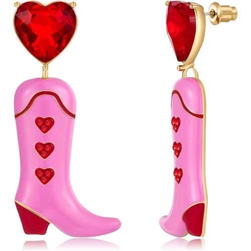 botte rouge femme pas cher