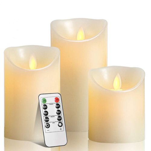 Bougies Rechargeable LED, Lot de 6 Lumières Bougies sans Flamme avec  Télécommande Bougies Chauffe-Plat Vacillante