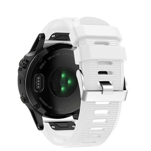 Pour Garmin Instinct 2 22mm Sports Bracelet de montre en silicone bicolore  (noir + gris)