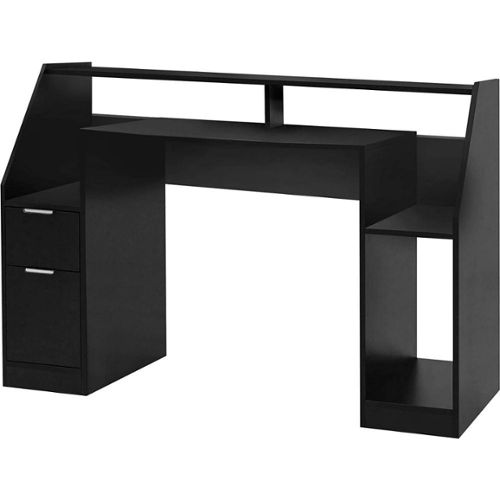 Bureau 120x50x72cm bureau avec tiroirs Armoire étagère table de PC 