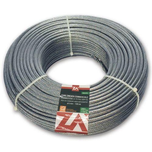 Seilwerk STANKE Câble d'acier galvanisé gainé (couche PVC) 10m diamètre 2mm  1x19, 4x Cosse-coeur, 8x Serre-câble à étrier - SET 2 - Cdiscount Bricolage