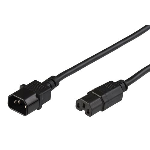 Câble d'alimentation d'extension de prise mâle Iec C14 à la ligne  d'extension femelle Iec320-c13 + c5