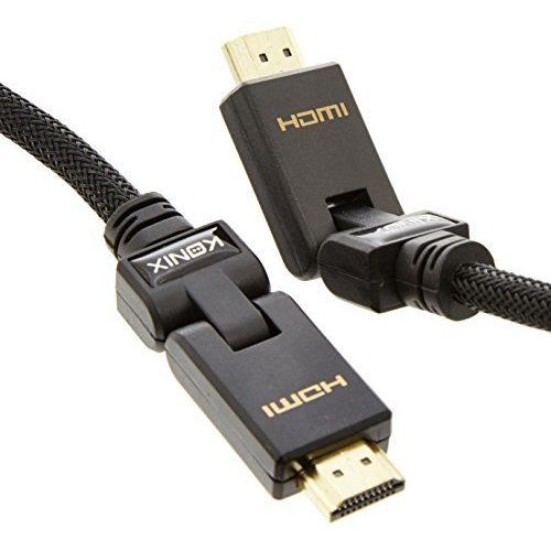 Câble HDMI 2.1 8K, 8K UHD 60Hz 4K 120Hz 3D Surround Sound Video Cord,  4.9FT, Compatible avec 8K HD TV, Moniteur, Projecteur