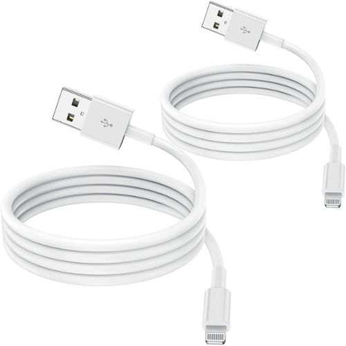Lot de 4 Câble iPhone 2m 【Certifié MFi Apple】 Câble Chargeur iPhone Nylon Tressé Câble Lightning vers USB Charge Rapide Compatible avec iPhone 13/12/11/Pro/X/XS/XR/8/8 Plus/7/7 Plus/iPad Airpods 