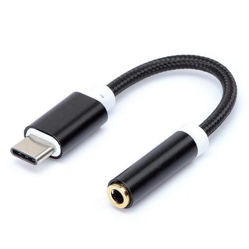 Avizar - Câble USB-C vers Jack 3.5mm Mâle Audio Auxiliaire 1m